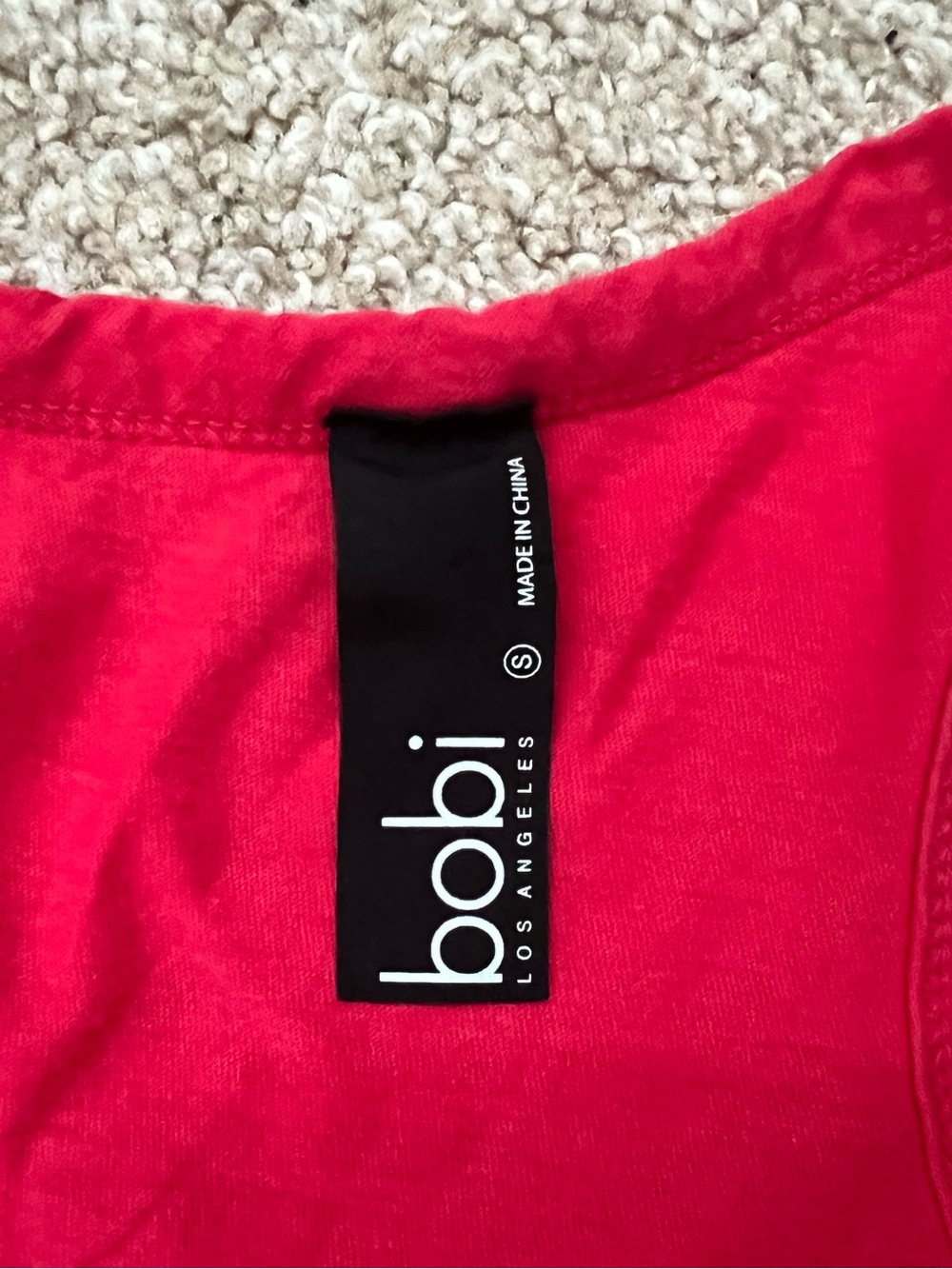 Bobi Red Racerback Tank Dress w Ruched Side
Size Small - Picture 5 of 5